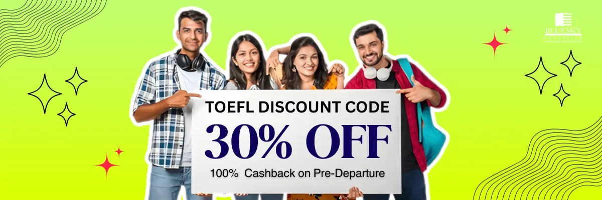 TOEFL discount code India
